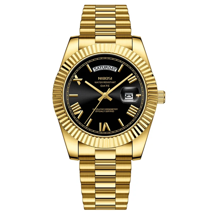 NIBOS Classic Steel Watch