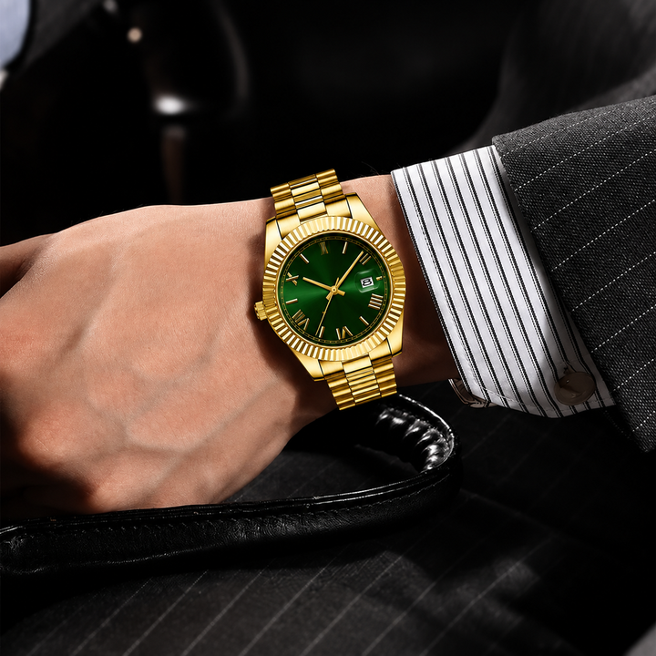 NIBOS Classic Steel Watch