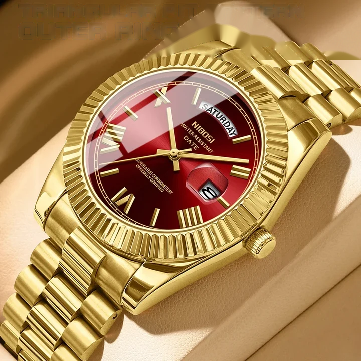 NIBOS Classic Steel Watch